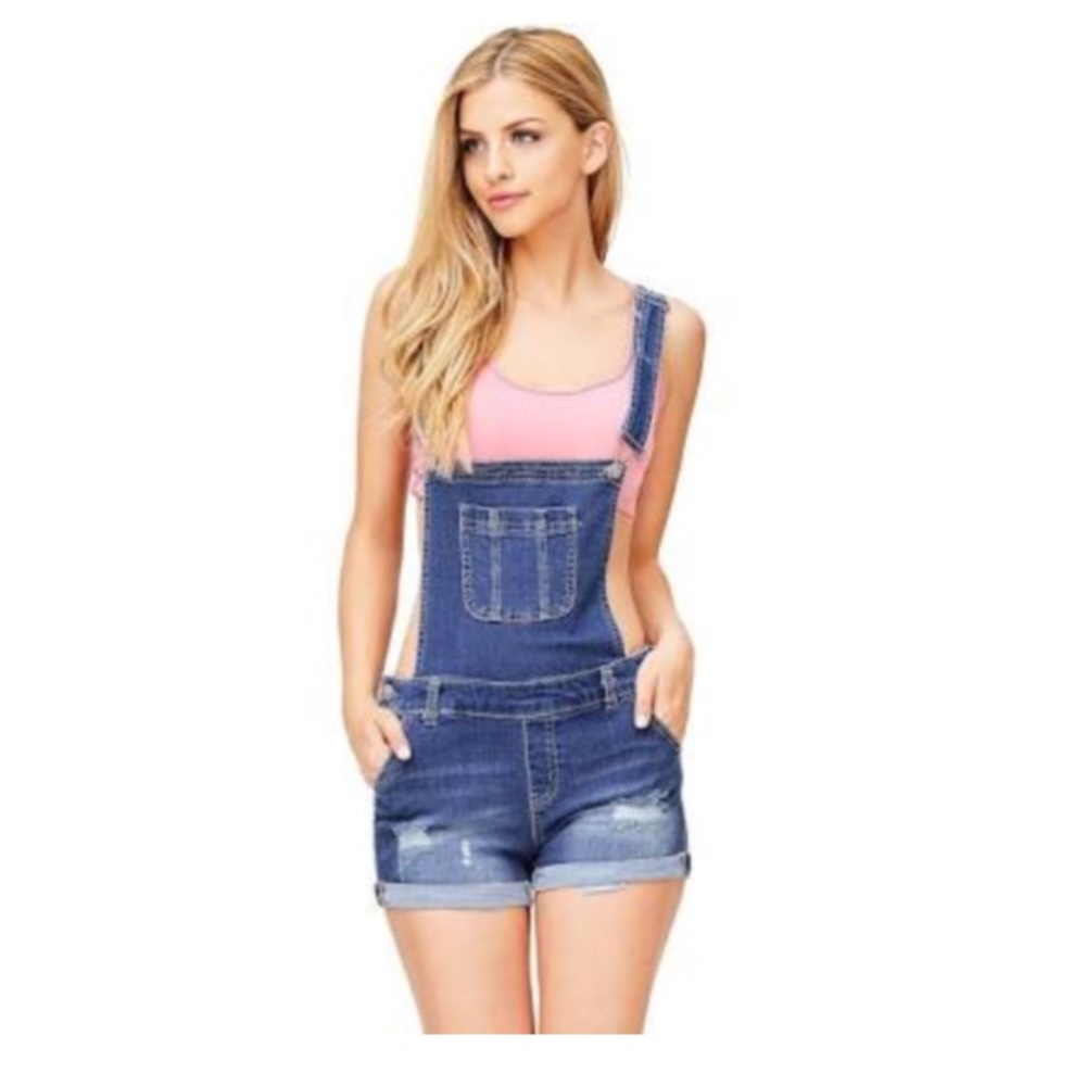 Denim overalls